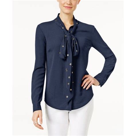 michael kors ties the bay|michael kors tie neck blouse.